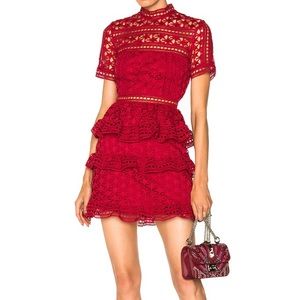 Self portrait star red dress